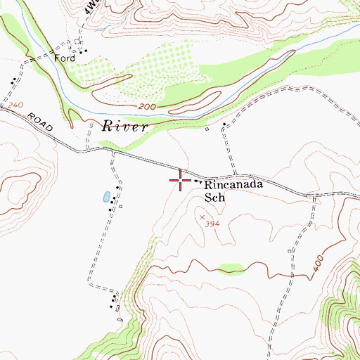 Topographic Map of Rincanada Church (historical), CA