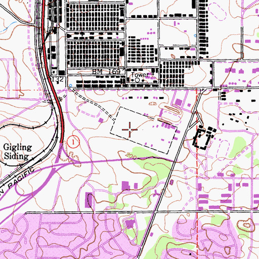 Topographic Map of South Parade Ground, CA