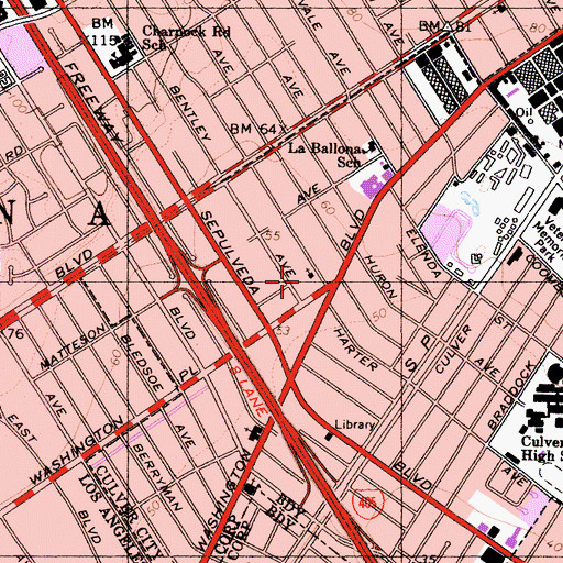 Topographic Map of Tellefson Park, CA