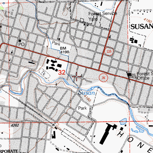 Topographic Map of First Southern Baptist Church, CA