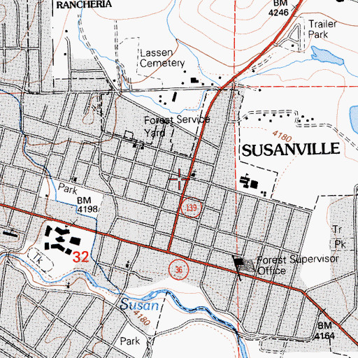 Topographic Map of Gospel Tabernacle, CA