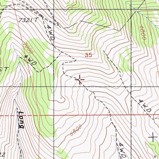 Topographic Map of Lassen County, CA