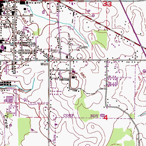 Topographic Map of Bill Stewart Activity Center, AL