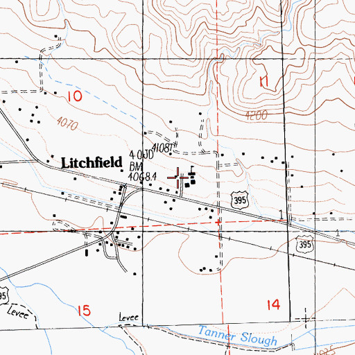 Topographic Map of Shaffer Elementary School, CA