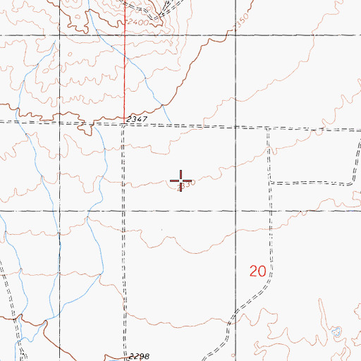Topographic Map of Barns Airfield (historical), CA