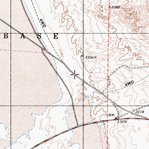 Topographic Map of East Camp (historical), CA