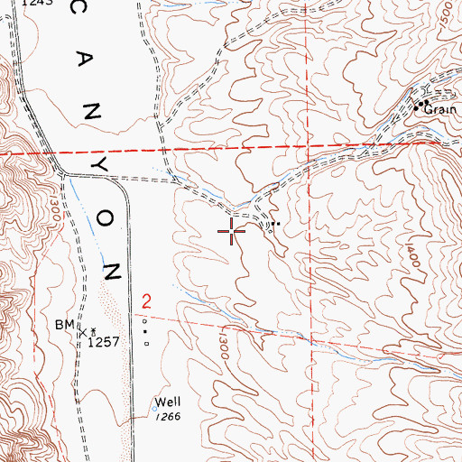 Topographic Map of Alley Camp (historical), CA