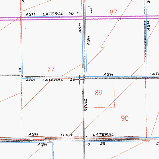 Topographic Map of Alamitos School (historical), CA