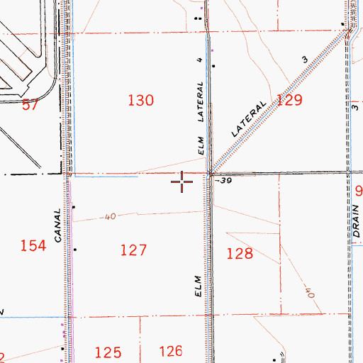 Topographic Map of Elm School (historical), CA