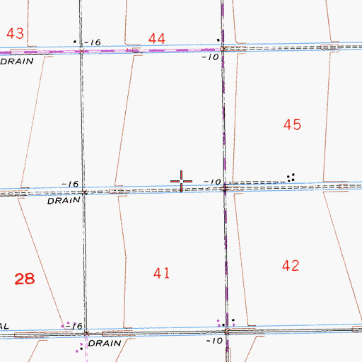 Topographic Map of Highline School (historical), CA