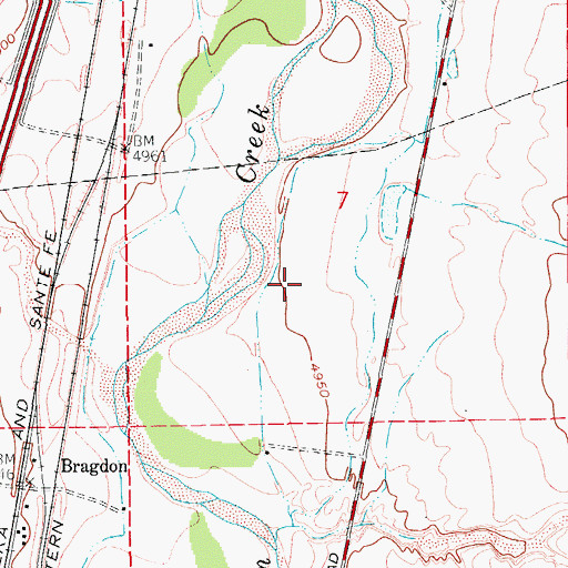 Topographic Map of Pinyon Creek, CO