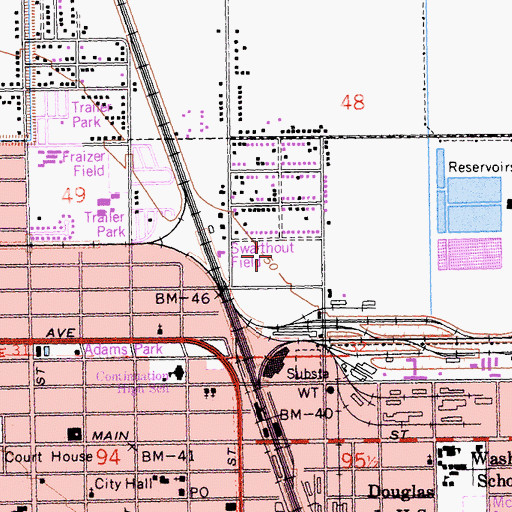 Topographic Map of Swarthout Field, CA