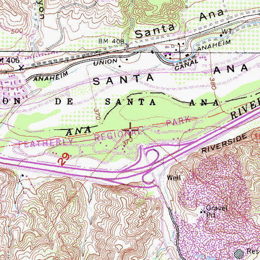 Topographic Map of Gypsum Creek, CA