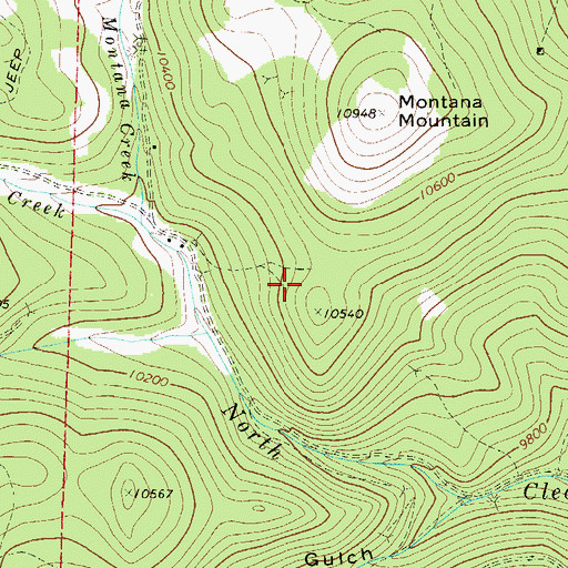 Topographic Map of Gold Reserve Mine, CO