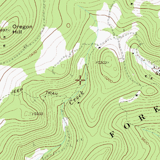 Topographic Map of Golden Rod Mine, CO