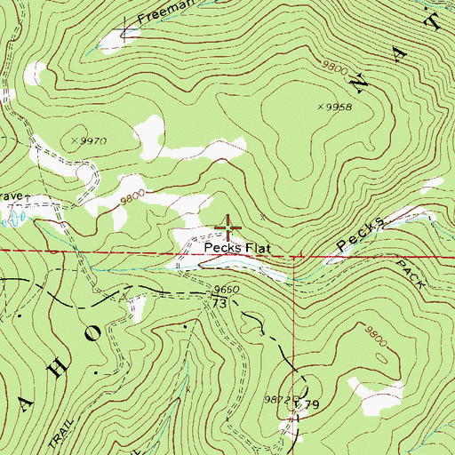 Topographic Map of Little Eola Mine, CO