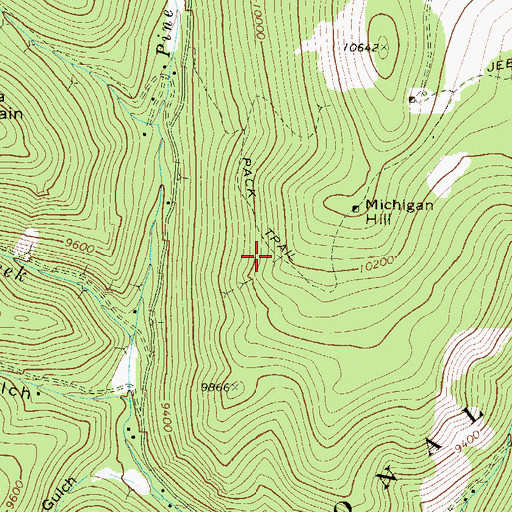 Topographic Map of Little Melvin Lode Mine, CO