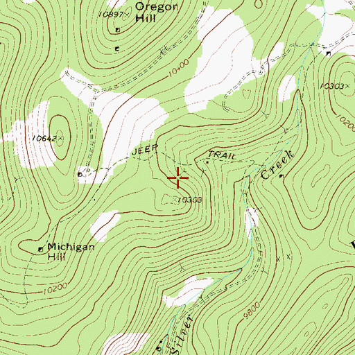 Topographic Map of Pettibone Mine, CO