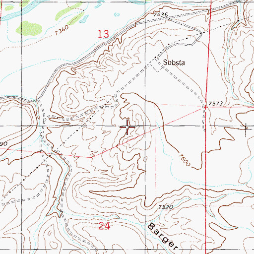 Topographic Map of Pheney Lateral Ditch, CO