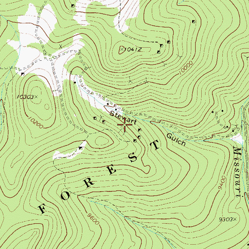 Topographic Map of Quincy Bart Atlantic Mine, CO
