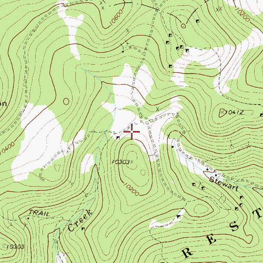 Topographic Map of Snowden Mine, CO