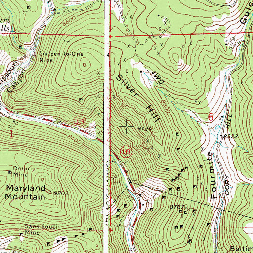 Topographic Map of Smith Mine, CO