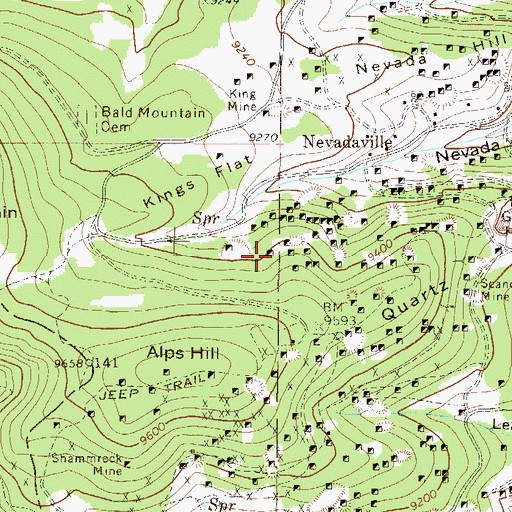 Topographic Map of Dolores Mine, CO
