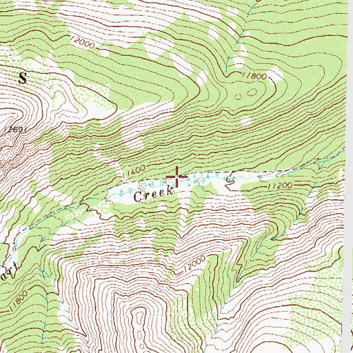 Topographic Map of Stewart Creek Trail, CO