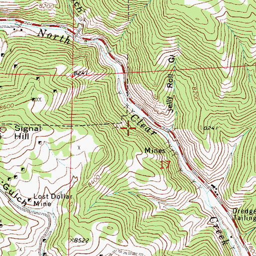 Topographic Map of Mary Miller Mine, CO