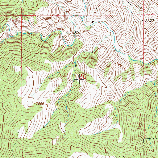 Topographic Map of Hoffmeister Uranium Prospect Mine, CO