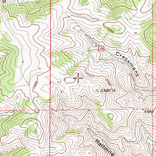 Topographic Map of Ladwig Ranch Pegmatite Mine, CO