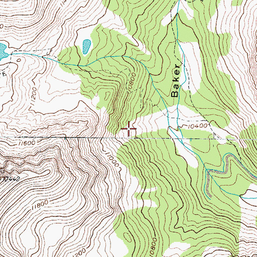 Topographic Map of Never Summer Wilderness, CO