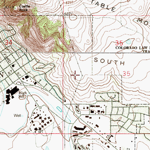 Topographic Map of Linda Number Two Mine, CO