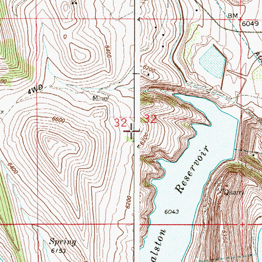 Topographic Map of Murphy Mine, CO