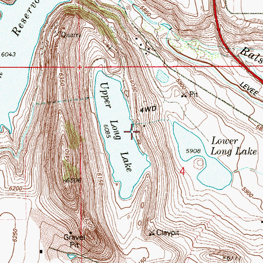 Topographic Map of Tindal Mine, CO