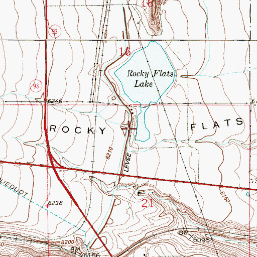 Topographic Map of State Clay Mine, CO