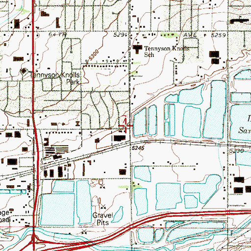 Topographic Map of Cooley Gravel Company Pit, CO
