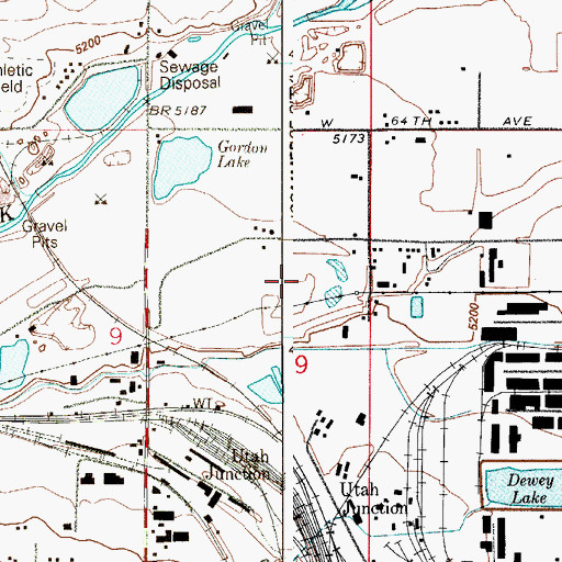 Topographic Map of Western Paving Company Pit, CO