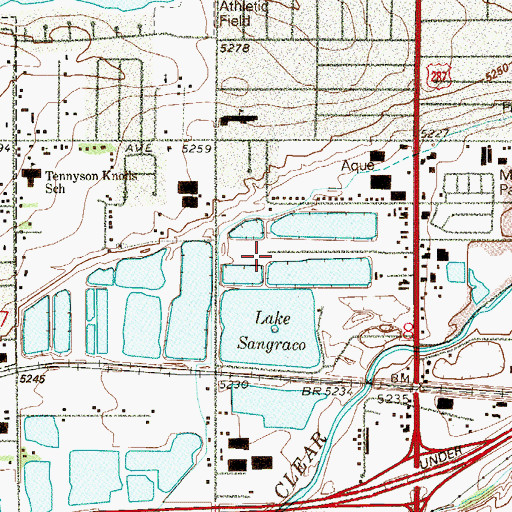 Topographic Map of Western Paving Company Pit, CO