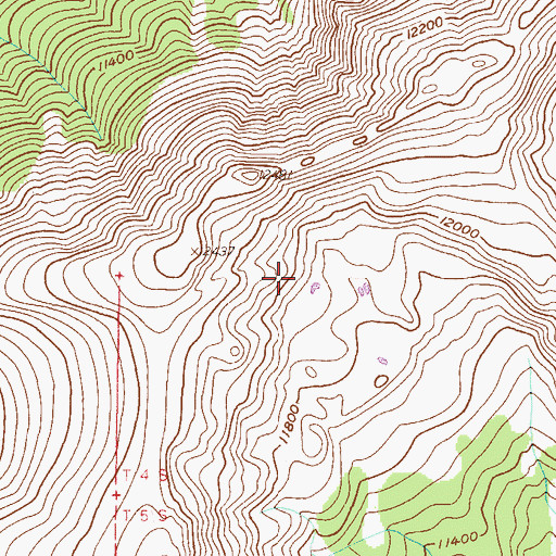 Topographic Map of Franklin Mine, CO