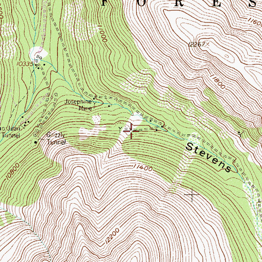 Topographic Map of AP Tunnel Mine, CO