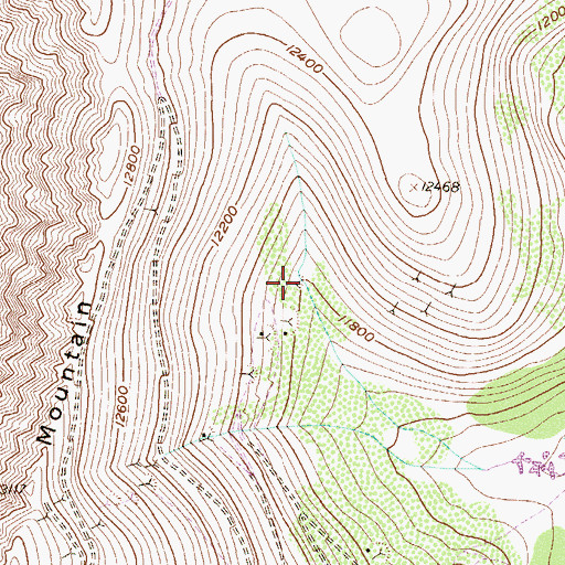 Topographic Map of Dewey Tunnel Mine, CO
