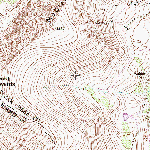 Topographic Map of Emperor Tunnel Mine, CO