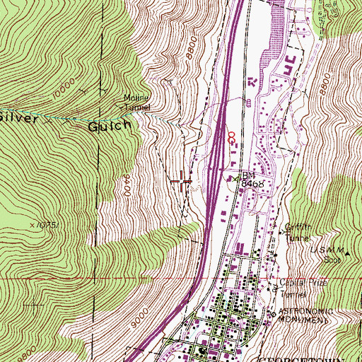 Topographic Map of Mark One Ventures Mine, CO