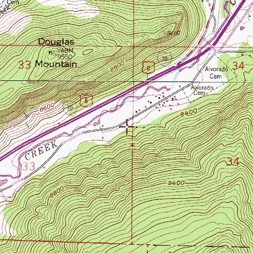 Topographic Map of Accord Mine, CO