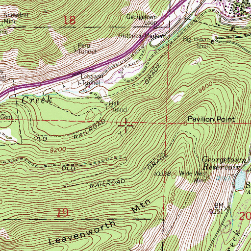 Topographic Map of Amy Mine, CO