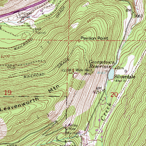 Topographic Map of Bantala Mine, CO
