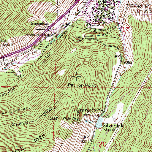 Topographic Map of Barbara Tunnel Mine, CO