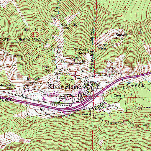 Topographic Map of Barter Mine, CO