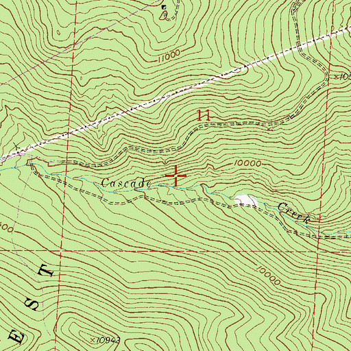 Topographic Map of Boxer Mine, CO